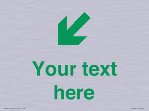 Custom Safe Condition inverse: Green Down left right arrow